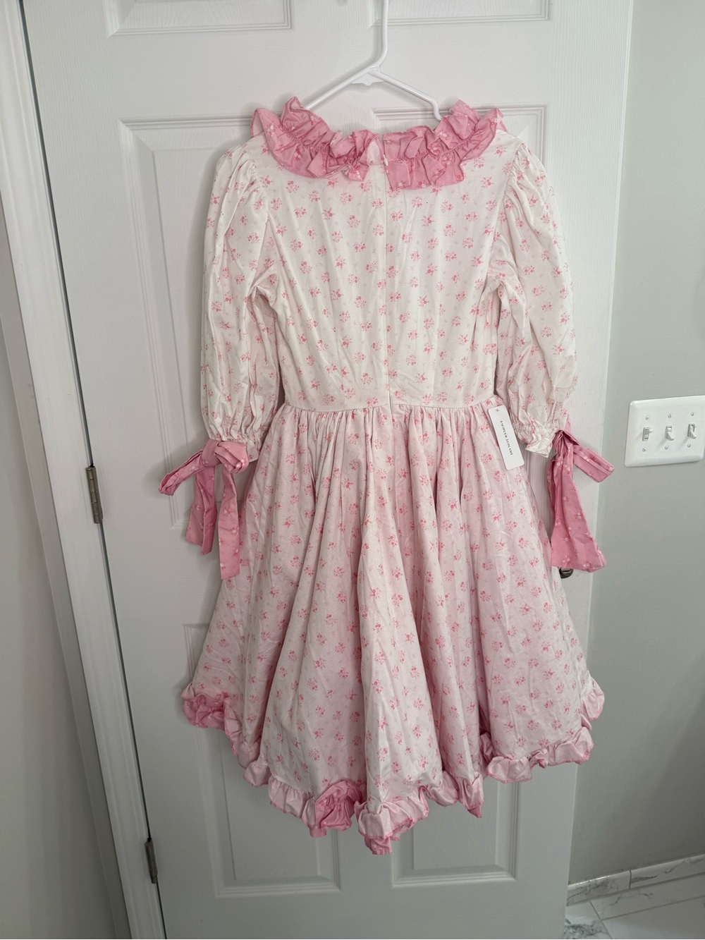 NWT Selkie THE MARIE DRESS SKCP1124P27-PARFAIT POET size small ruffle gown - Picture 12 of 14